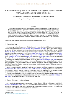 Machine Learning Methods used to Distinguish Open Clustersfrom Asterisms using Gaia DR3 data