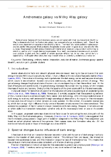 Andromeda galaxy vs Milky Way galaxy