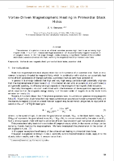 Vortex-Driven Magnetospheric Heating in Primordial BlackHoles