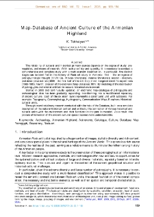 Map-Database of Ancient Culture of the Armenian Highland