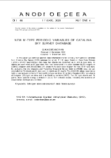 New M-Type Periodic Variables Of Catalina Sky Survey Database