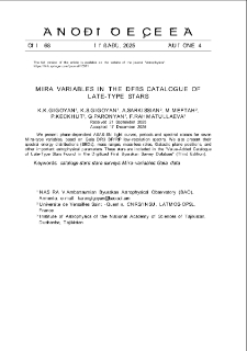 Mira Variables In The Dfbs Catalogue Of Late-Type Stars