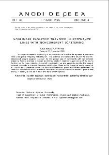Nonlinear Radiative Transfer In Resonance Lines With Noncoherent Scattering