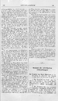 Resum&eacute; der wichtigsten Abhandlungen