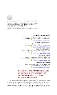 Issues of Assessing the Impacts of Informal Employment on the Income Tax Gap in the Republic of Armenia