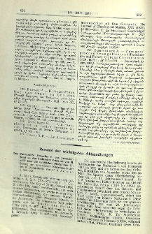 Resum&eacute; der wichtigsten Abhandlungen