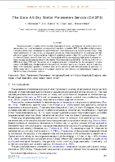 The Gaia All-Sky Stellar Parameters Service (GASPS)