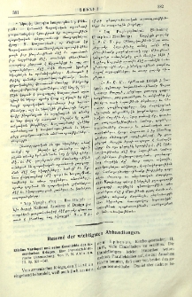 Resum&eacute; der wichtigsten Abhandlungen