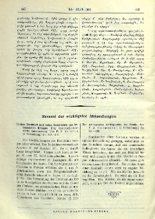 Resum&eacute; der wichtigsten Abhandlungen