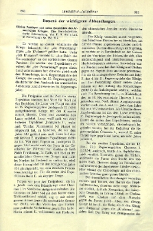 Resum&eacute; der wichtigsten Abhandlungen