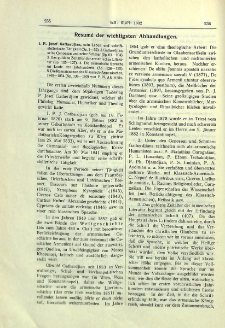 Resum&eacute; der wichtigsten Abhandlungen