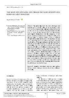 The Main Advantages and Disadvantages of Soft and Hard Security Policies