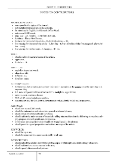 Notes to Contributors