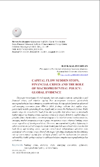 Capital Flow Sudden Stops, Financial Crises and the Role of Macroprudential Policy: Global Evidence