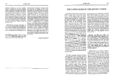 The Languages of the Soviet Union