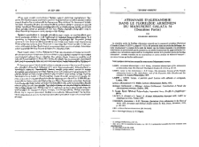 Athanase D'alexandrie Dans Le Florilege Armenien Du Manuscrit Galata 54