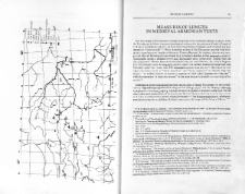 Measures Of Length In Medieval Armenian Texts