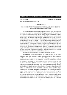 The Clock Duty-Cycle Correction Calbration MethodFor High-Speed Transmitters