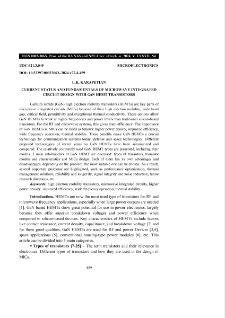 Current Status And Fundamentals Of Microwave Integrated Circuit Design With Gan Hemt Transistors