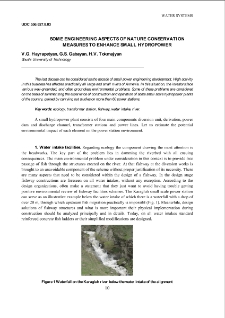 Some engineering aspects of nature conservation measures to enhance small hydropower