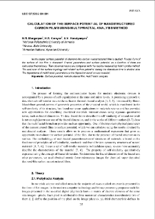 Calculation of the surface potential of nanostructured carbon films using multifractal analysis method