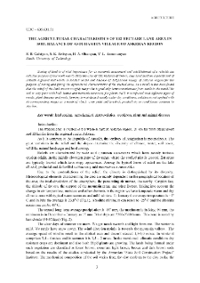 The agricultural characteristics of 132 hectare land area in soil balance of Astghashen Village of Askeran Region