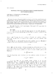 Proposal for Kustaanheimo-Stiefel Transformation on K`ahler Manifold