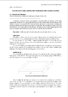 Technology and laboratory research on flexible stones