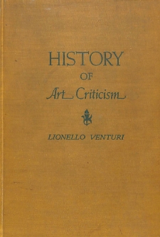 History of art criticism