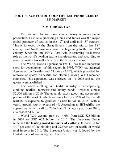 Foot Place for Dc Country T&C Producers in EU Market