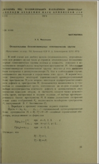 Относительные бесконечномерные гомотопические группы