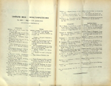 Նիւթերու ցանկ, ԿԶ․ 1952 տարի