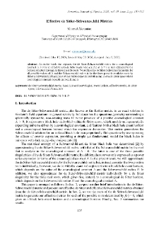 Effective de Sitter-Schwarzschild Metrics