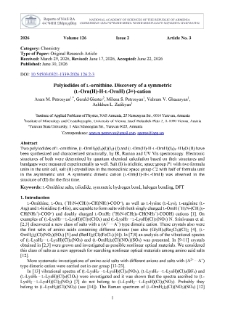 Polyiodides of L-ornithine. Discovery of a symmetric (L-Orn(H)-H-L-OrnH) (3+)-cation