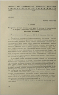 Построение функций влияния для упругой полосы от движущихся по ее краям с постоянной скоростью сосредоточенных сил и тепловых источников