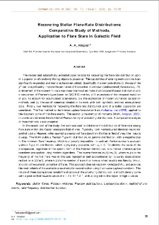 Recovering Stellar Flare-Rate Distributions: Comparative Study of Methods, Application to Flare Stars in Galactic Field