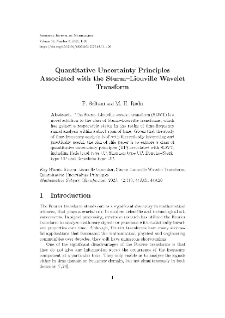 Quantitative Uncertainty Principles Associated with the Sturm&ndash;Liouville Wavelet Transform
