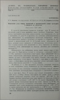 Изменение угла между магнитной и вращательной осями пульсаров в процессе их эволюции