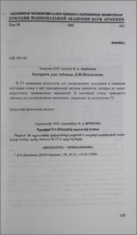 Алгоритм для таблицы Д. И. Менделеева