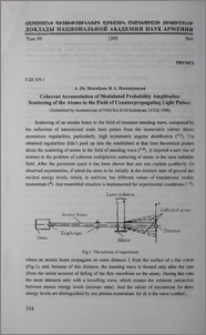 Coherent Accumulation of Modulated Probability Amplitudes: Scattering of the Atoms in the Field of Counterpropagating Light Pulses: