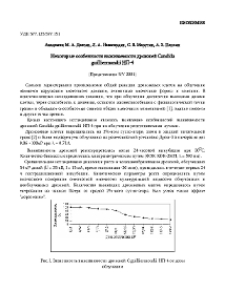 Некоторые особенности выживаемости дрожжей Candida guilliermondii НП-4
