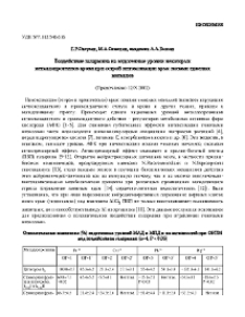 Воздействие галармина на эндогенные уровни некоторых металлопротеинов крови при острой интоксикации крыс ионами тяжелых металлов