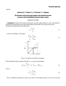 The limitation of the axial normal stresses in the reinforced concrete structures under the fixed loads during the seismic impacts
