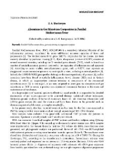 Alterations in Gut Microbiota Composition in Familial Mediterranean Fever