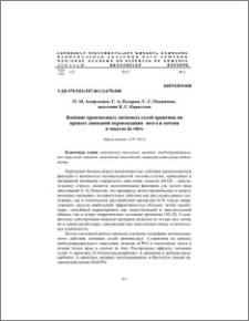 Влияние производных литиевых солей орнитина на процесс липидной пероксидации мозга и печени в опытах in vitro