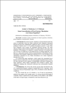 Some Generalization of Proof System “Resolution over Linear Equations”