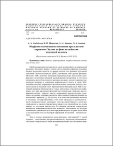 Морфoгистохимические изменения при асцитной карциноме Эрлиха на фоне воздействия кишечной палочки
