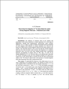 Theoretical Investigation of 41 K States Behavior under Strong Magnetic Field and p Polarized Laser Field