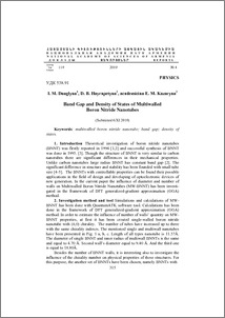 Band Gap and Density of States of Multiwalled Boron Nitride Nanotubes