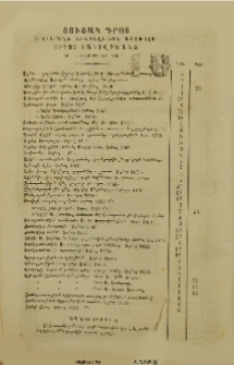 Ցուցակ գրոց ի տպարանի Առաքելական Աթոռոյս Սրբոց Յակովբեանց և արժողութիւնք նոցին